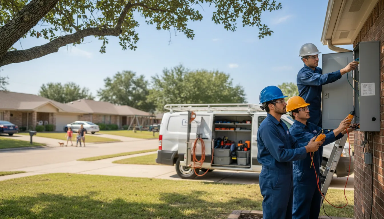Certified electrician providing emergency electrical services in Dahlen, ND